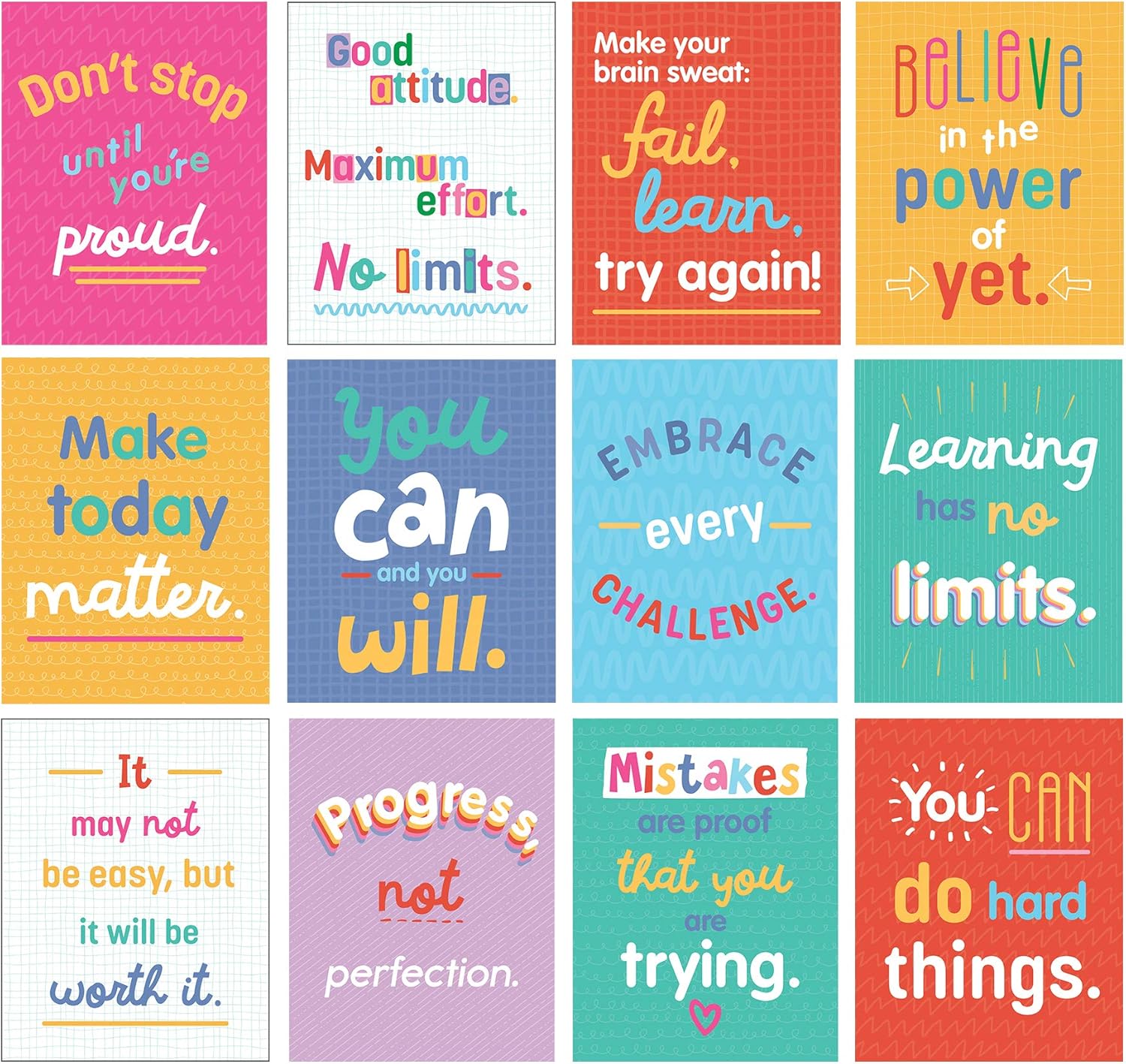 Office Furniture Online - Educational Growth Mindset Posters and Inspirational
