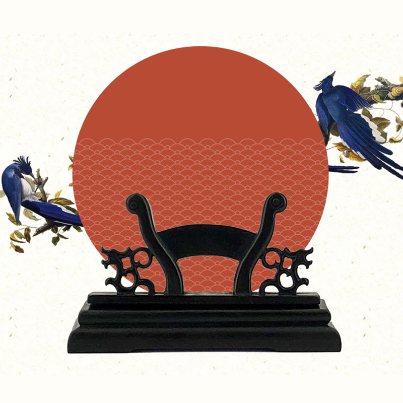 Office Furniture Used - Vintage Art Style Folding Fan Stand