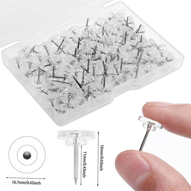 50pcs/box Plastic Clear Push P - огляд і ціна Office Furniture Online