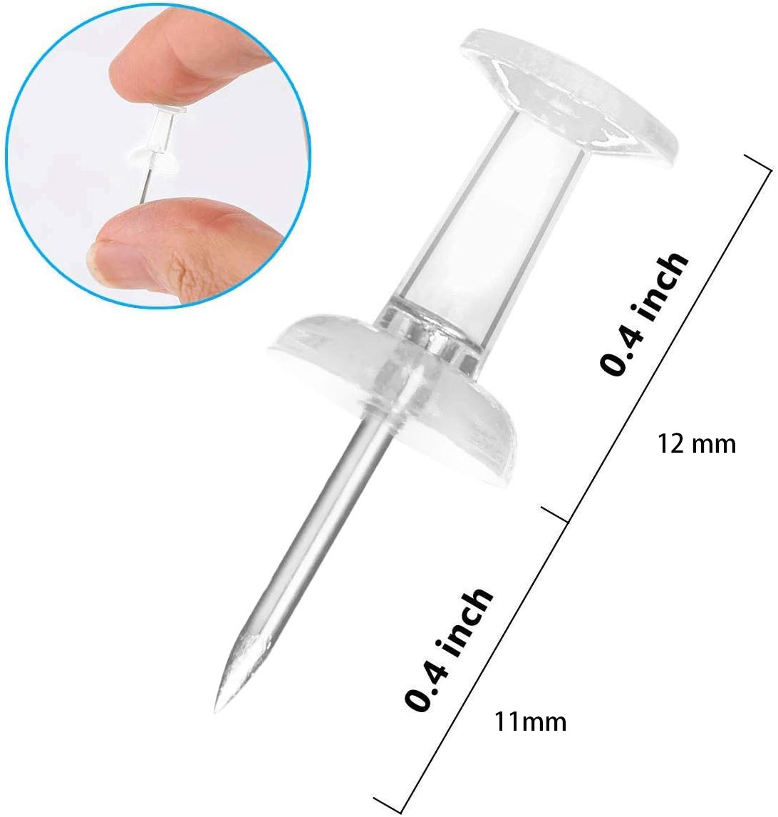50/100Pcs Push Pins Transparen - огляд і ціна Office Furniture Online