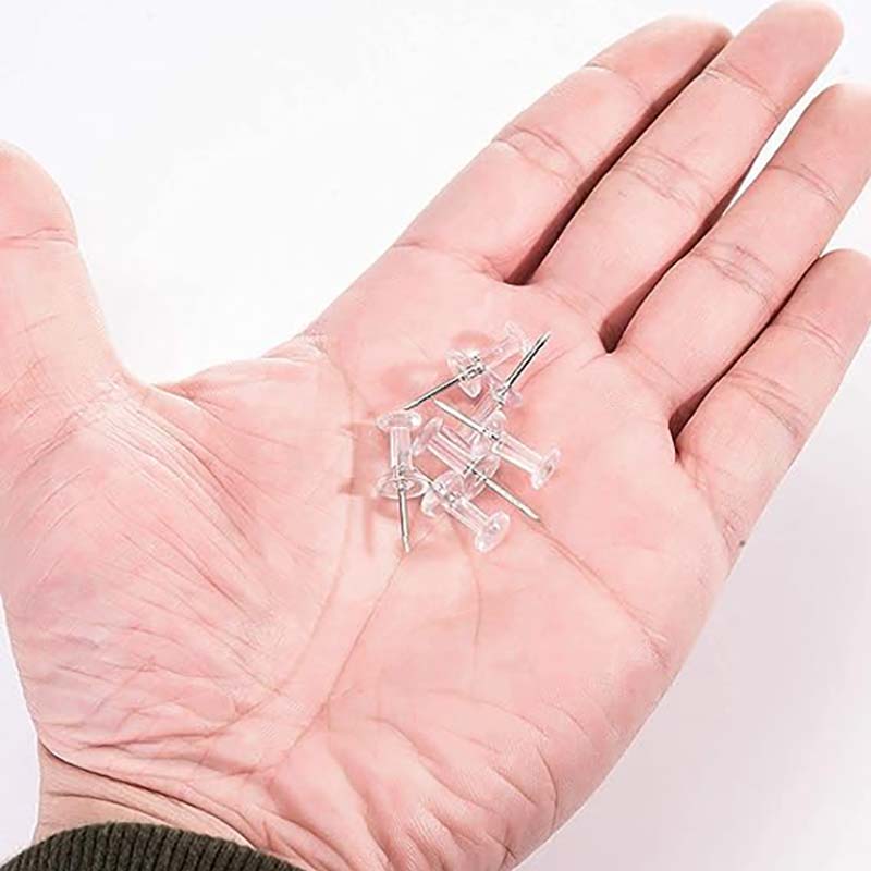 50/100Pcs Push Pins Transparen - огляд і ціна Office Furniture Online