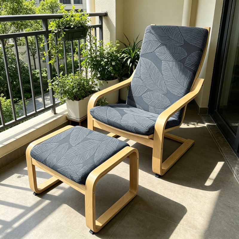 Leaves Jacquard Poang Chair Pa - огляд і ціна Visitor Chair Padded