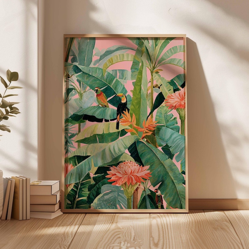 1pc Retro Tropical Canvas Post - огляд і ціна Office Furniture And Design