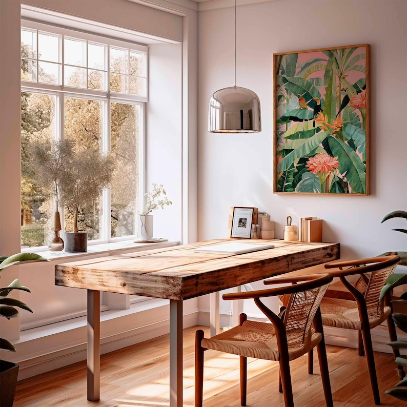 1pc Retro Tropical Canvas Post - огляд і ціна Office Furniture And Design