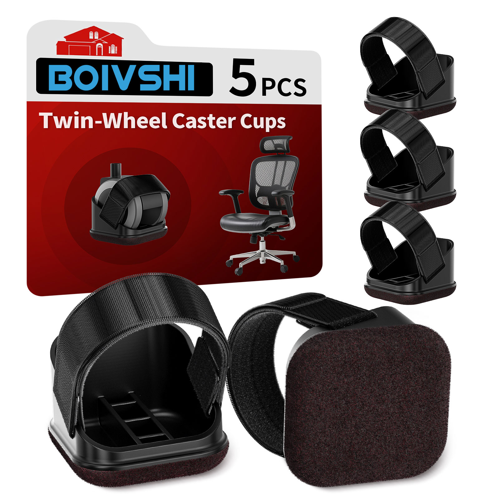 5PCS Chair Leg Protectors Offi - огляд і ціна Office Furniture Loft