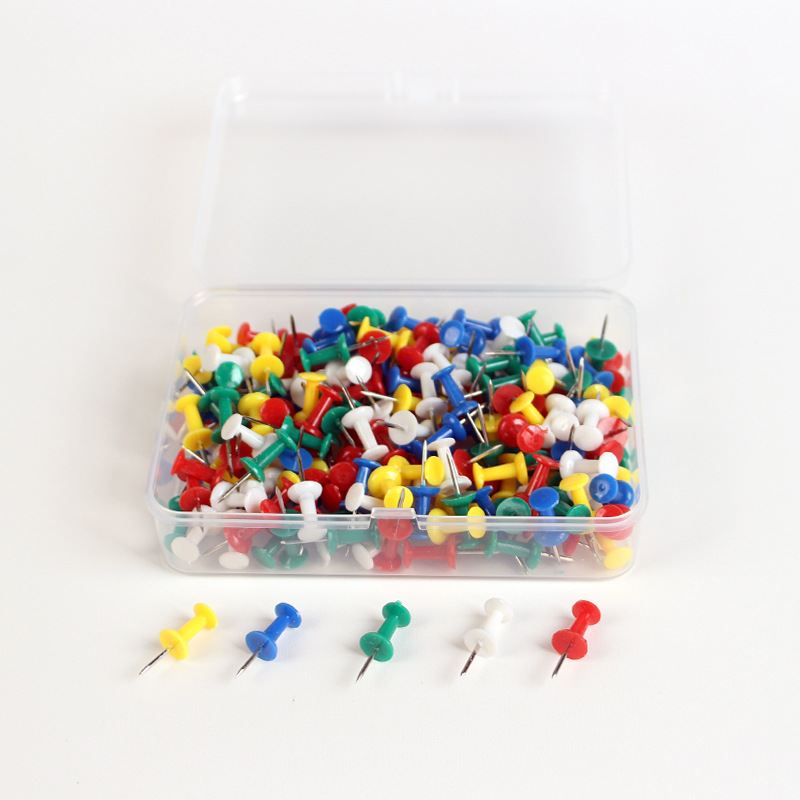 50PCS Push Pins Clear Multicol - огляд і ціна Office Furniture Online