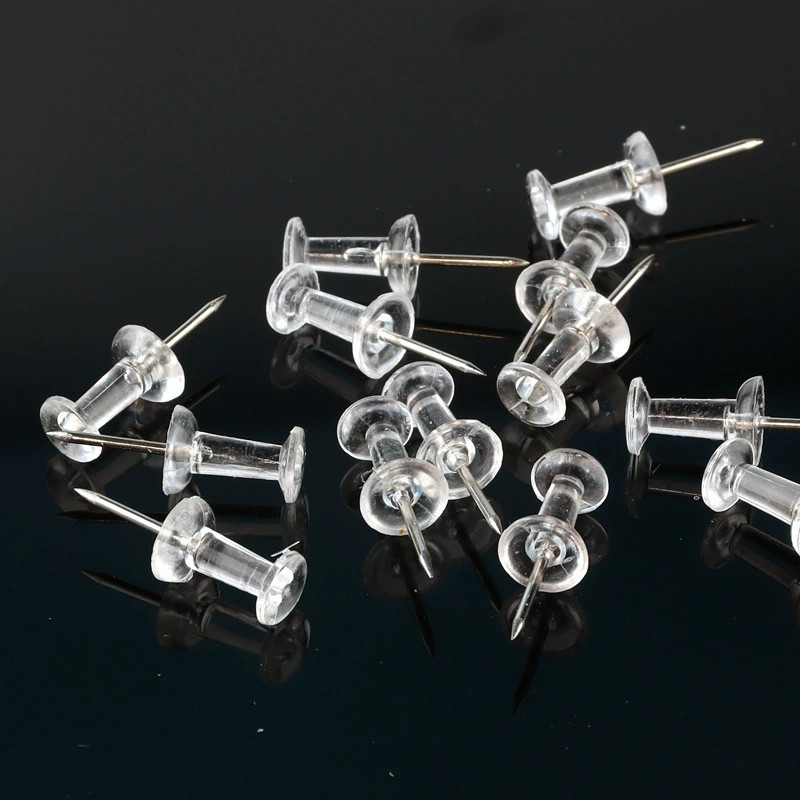 50PCS Push Pins Clear Multicol - огляд і ціна Office Furniture Online