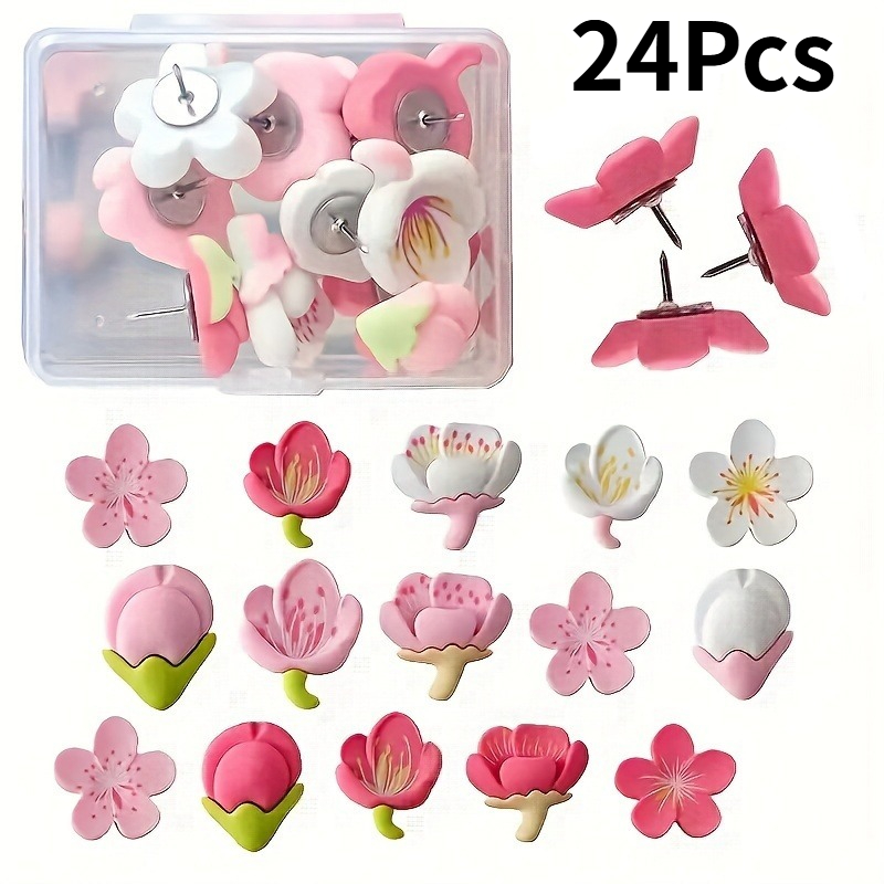 24Pcs/set Push Pins Home Decor - огляд і ціна Office Furniture Online