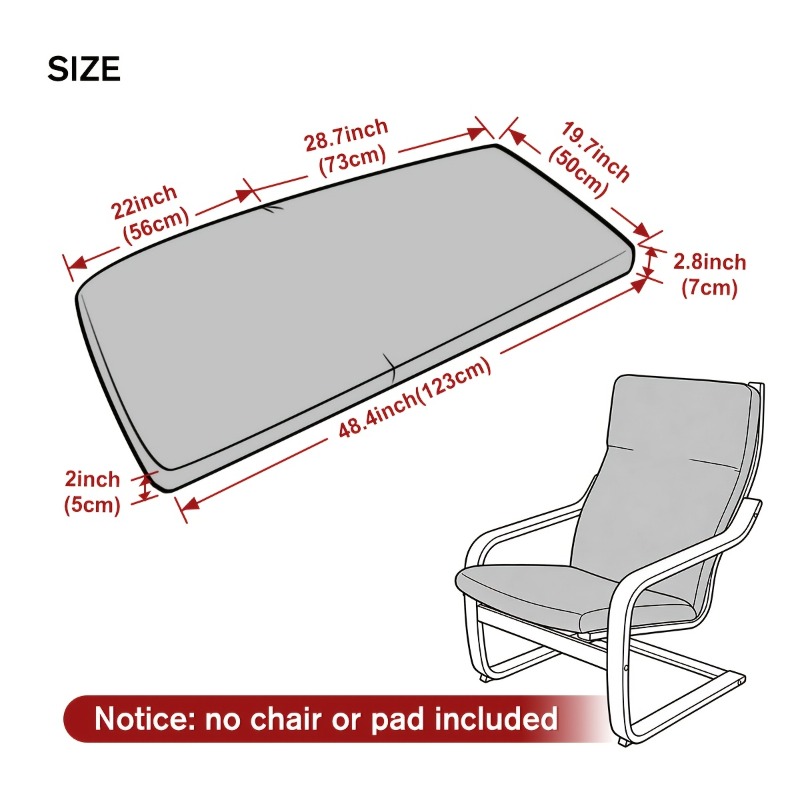 1PC Jacquard Chair Pad Slipcov - огляд і ціна Visitor Chair Padded