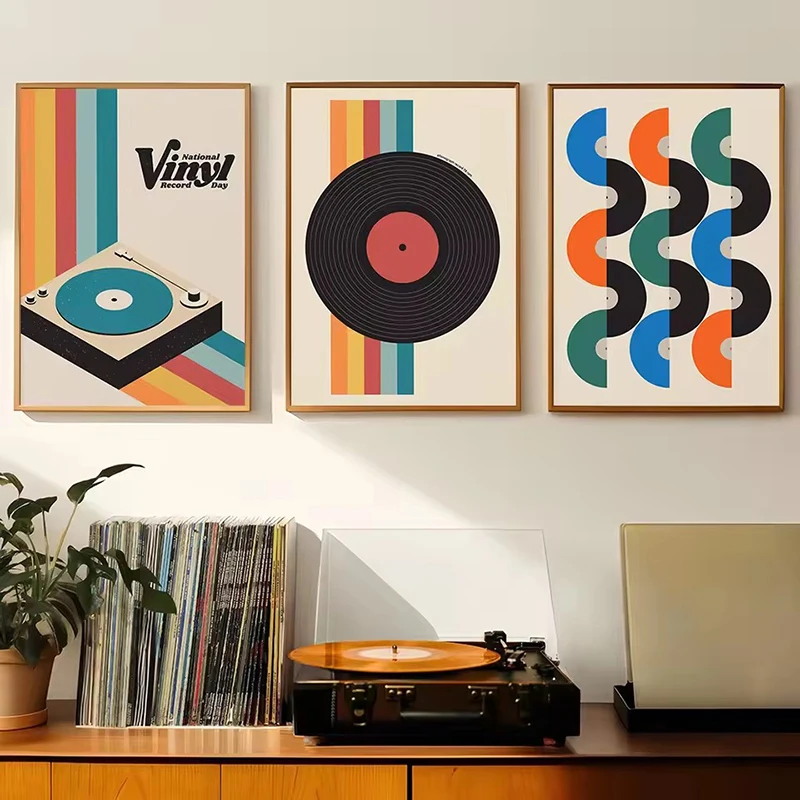 Mid Century Vinyl Record Canva - огляд і ціна Office Furniture And Design