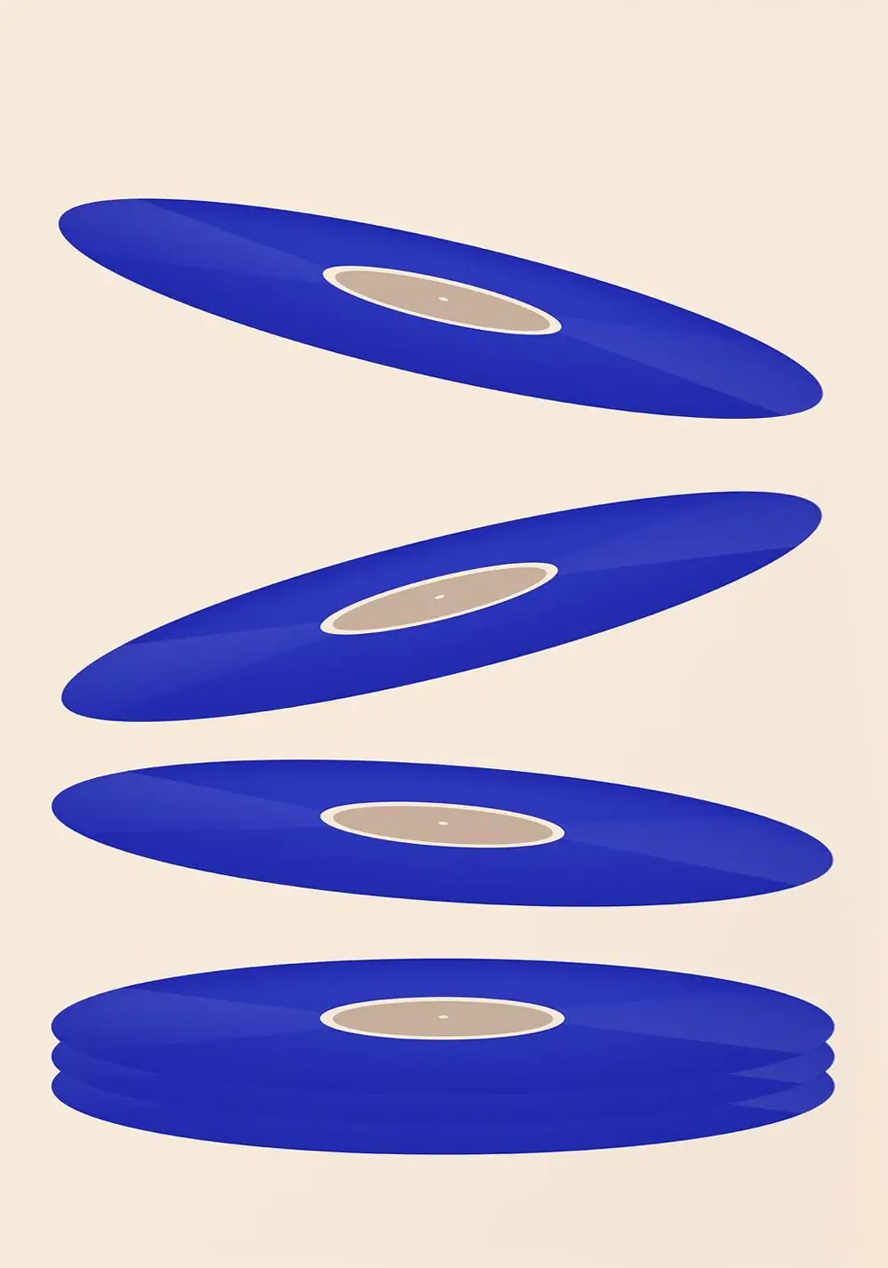 Mid Century Vinyl Record Canva - огляд і ціна Office Furniture And Design