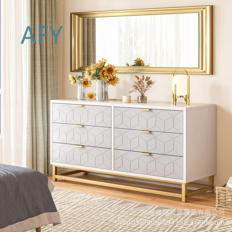 New Custom Wooden Six Drawer D - огляд і ціна Office Furniture Ikea