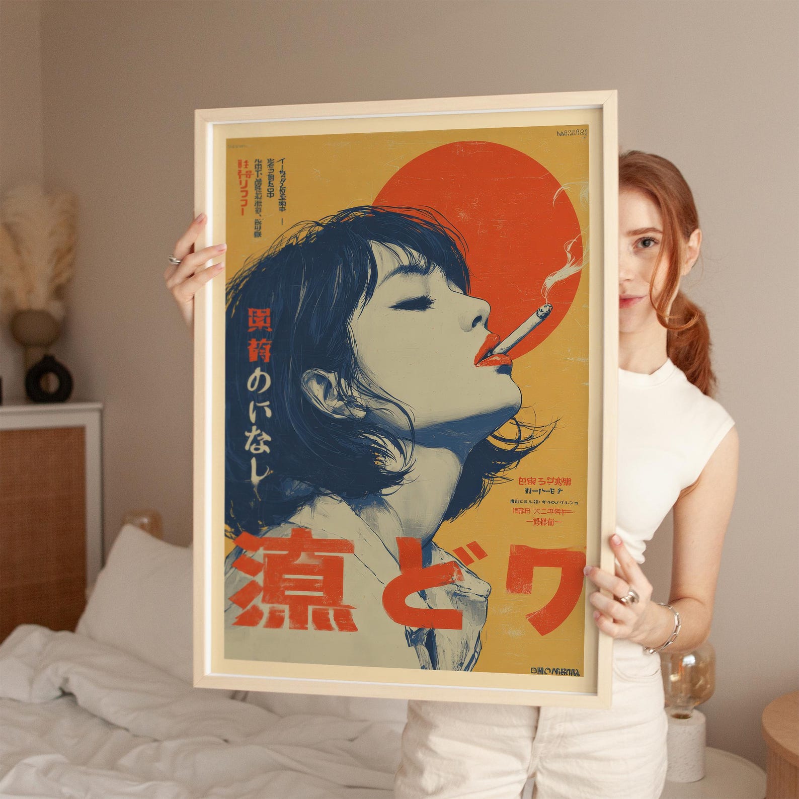 Retro Japanese Woman Smoking C - огляд і ціна Office Furniture Hon