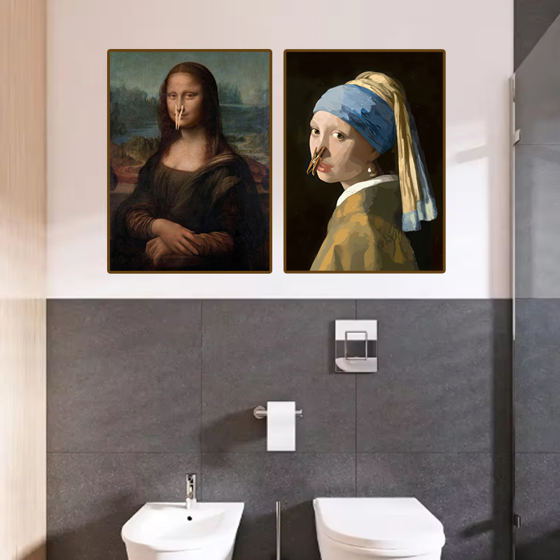 1pc Funny Abstract Bathroom To - огляд і ціна Office Furniture And Design