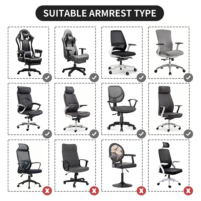 2 Pcs Office Chair Armrest Cov - огляд і ціна Visitor Chair Padded
