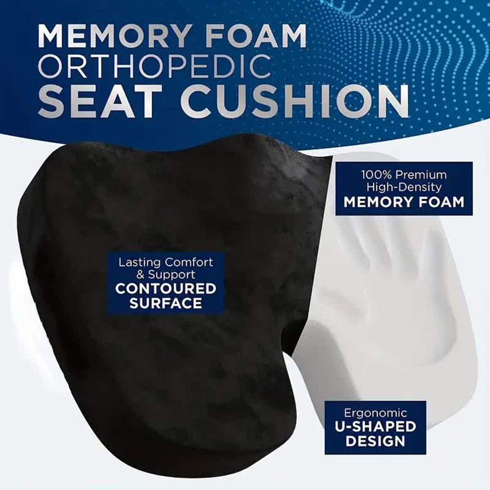 Travel Seat Cushion Memory Foa - огляд і ціна Visitor Chair Padded