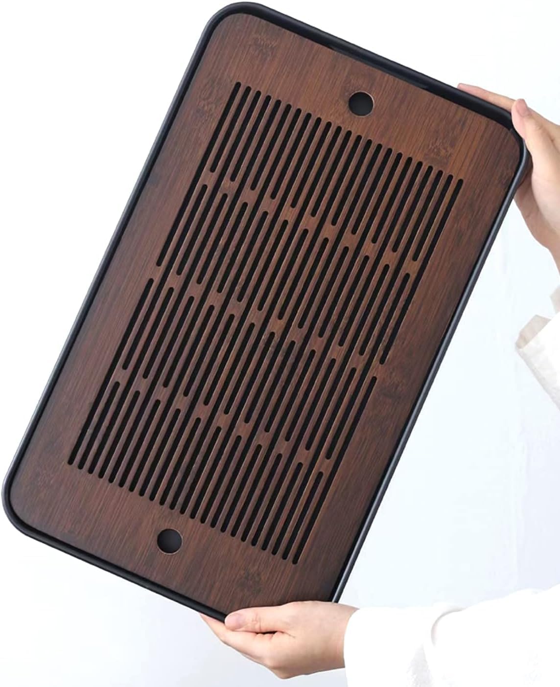Natural Bamboo Tea Tray with H - огляд і ціна Office Furniture Used