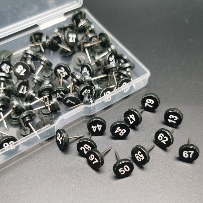 100Pcs Round Numbered Pushpins - огляд і ціна Office Furniture Online