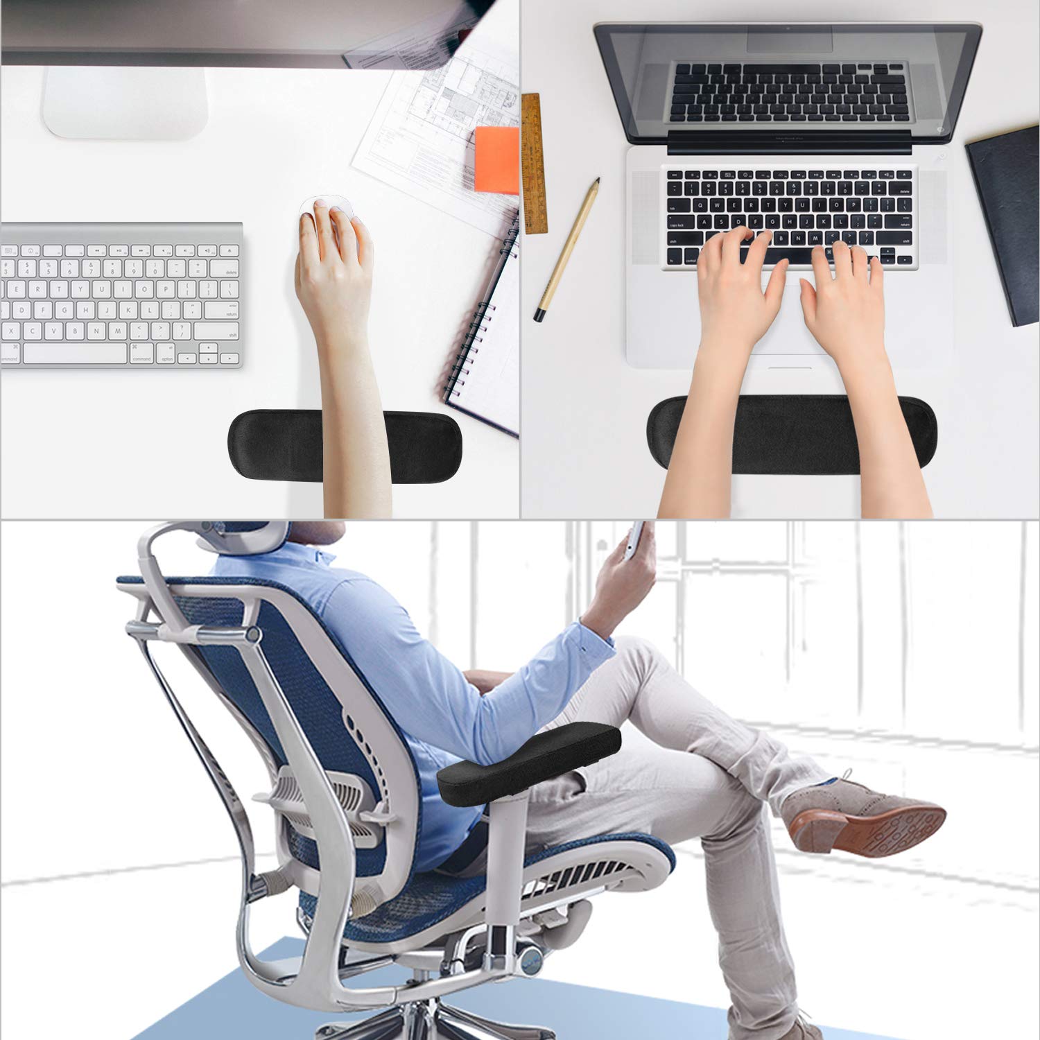 2/4/8PCS Chair Armrest Pads Me - огляд і ціна Visitor Chair Padded